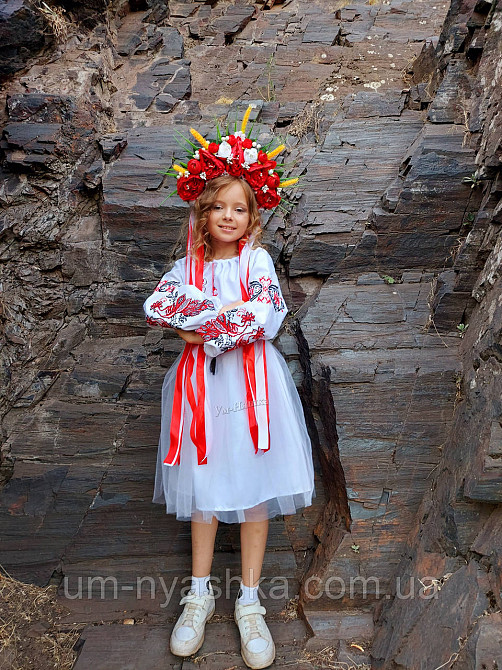 Дитяче вишите плаття "Жар-птиця" Кривий Ріг - фото 5