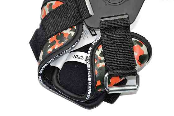 Гаки для тяги на зап'ястя Power System PS-3370 Hooks Camo Black/Red XL Луцьк
