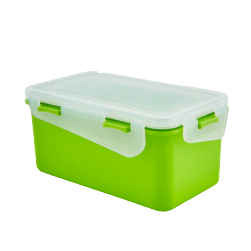 Контейнер універсальний 2,5л прямокутний оливковий/прозорий Фієста Алеана Житомир - фото 1