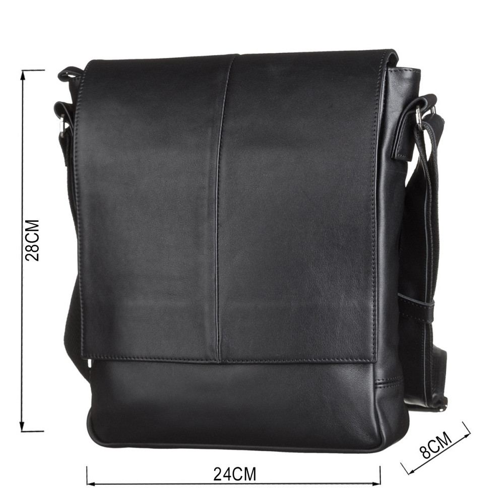 Сумка SHVIGEL 00859 из натуральной кожи Черная Киев - изображение 3