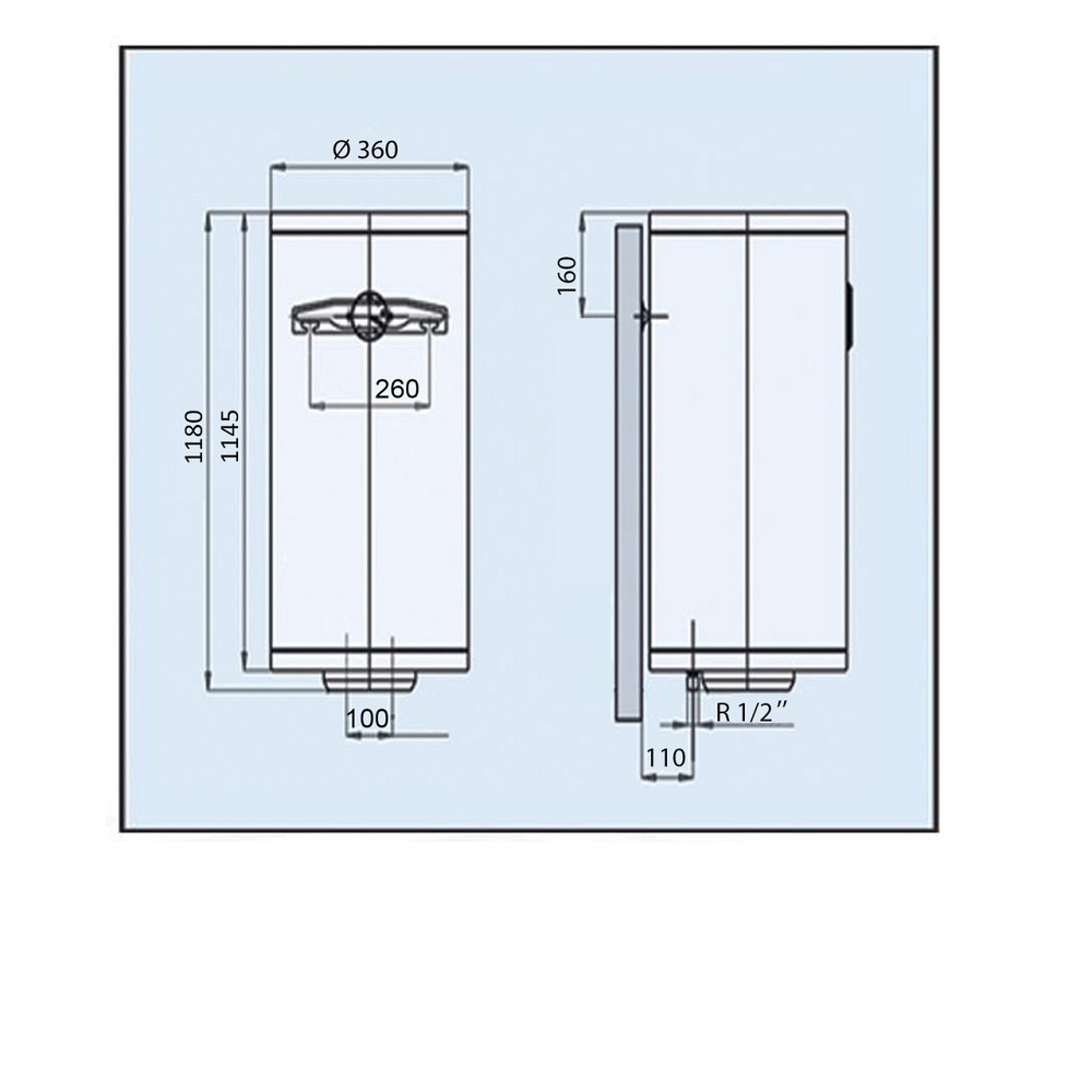Водонагрівач LEOV LV Slim Dry 80 l сухий тен (80L Slim D) (19715) (000019715) Київ - фото 5