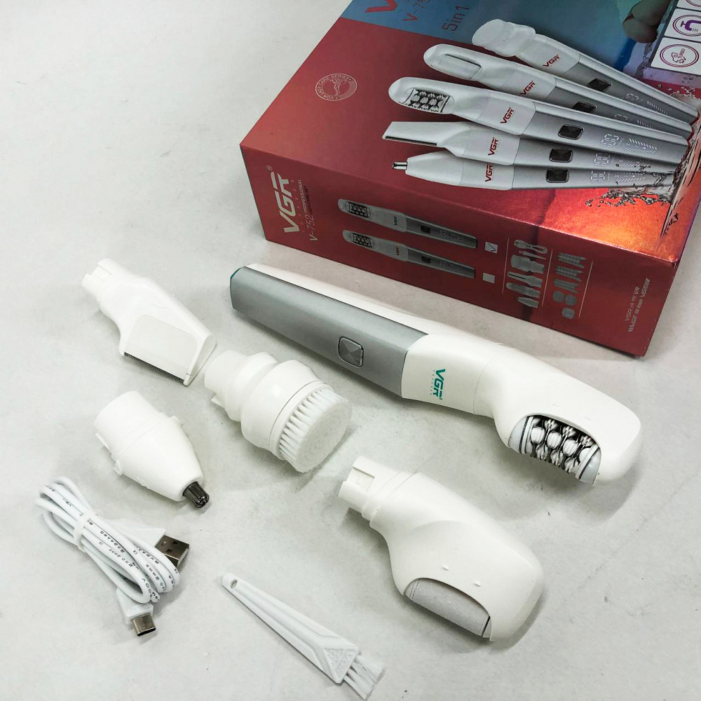 Депілятор жіночий 3в1 VGR 5 в 1 V-752, Хороший епілятор бездротовий, Тример для стрижки зони бікіні AN-81 Львів - фото 13