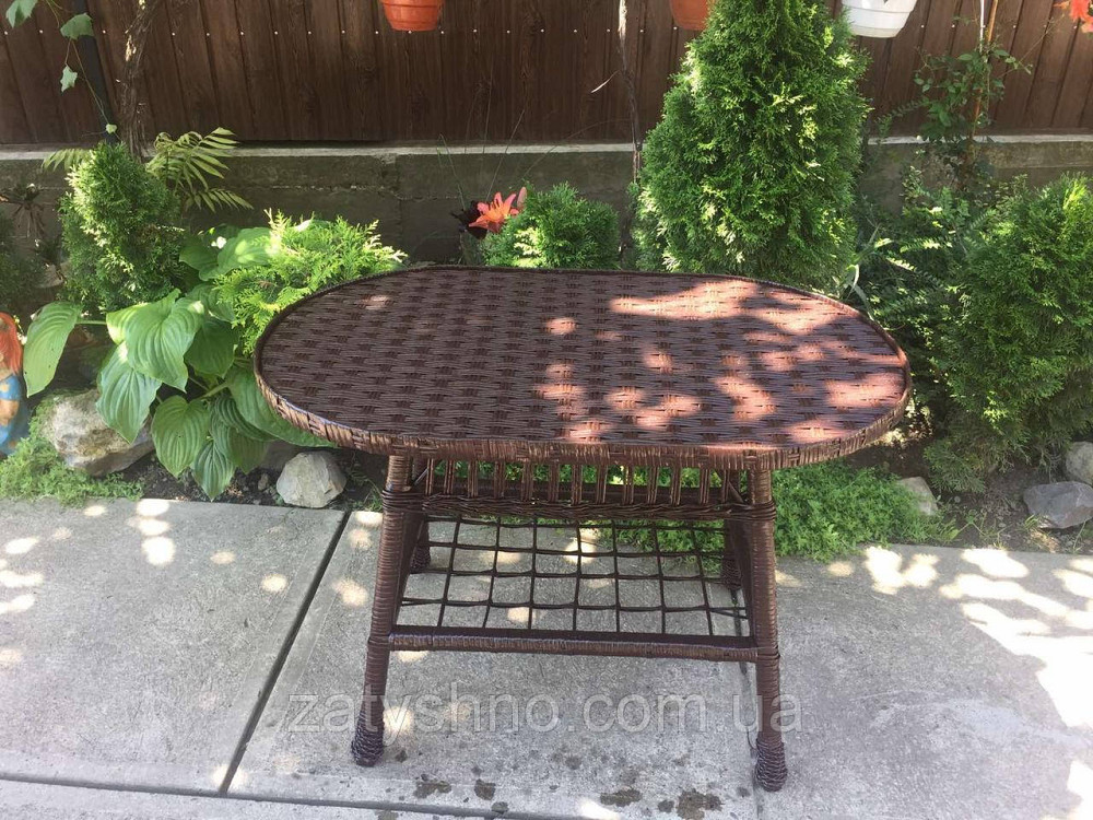 Стол  коричневой плетеный из лозы Киев - изображение 2