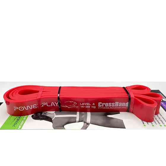 Еспандер-петля (гумка для фітнесу і кроссфіту) PowerPlay 4115 Power Band Червона (14-39 кг) Луцьк
