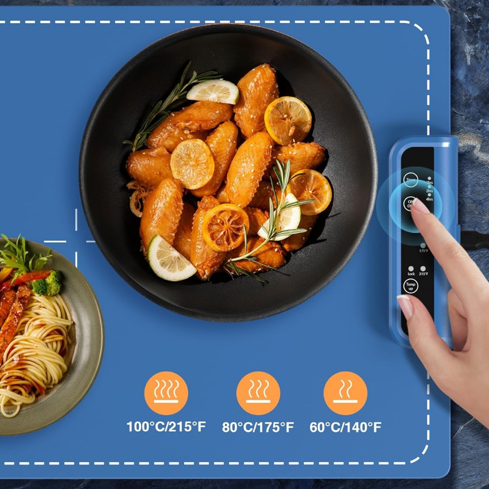 Килимок силіконовий на кухню для підігріву і розморожування їжі, напоїв, готових страв дитячих пляшечок Кам'янець-Подільський - фото 3