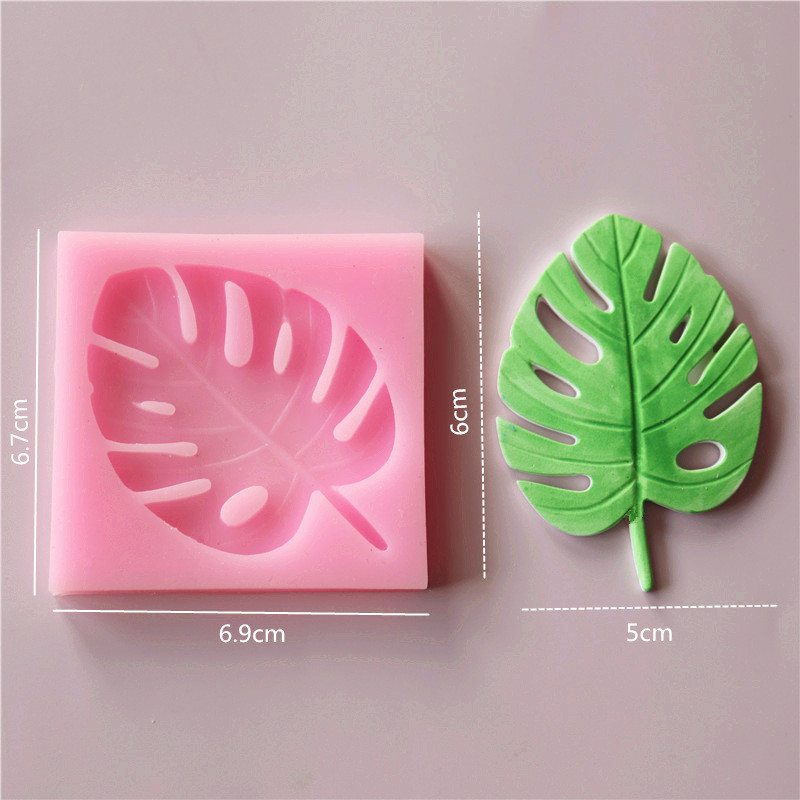 Силиконовый молд Листок 67 на 69 мм розовый Киев - изображение 2