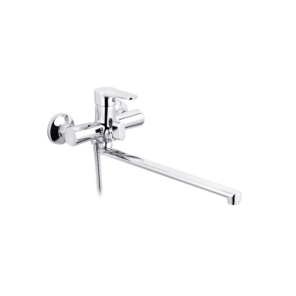 Змішувач для ванни Kroner KRM Elbe - C070 з душовим гарнітуром, хром Київ - фото 1