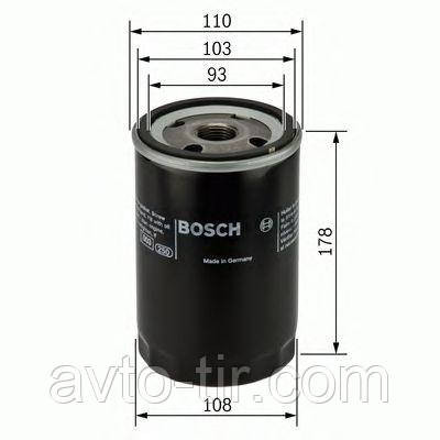 Фильтр масляный MAN L2000 / M2000 / G / M (BOSCH) 51055017160 51055017161 51055017165 51055017166 51055017173 Луцк - изображение 1