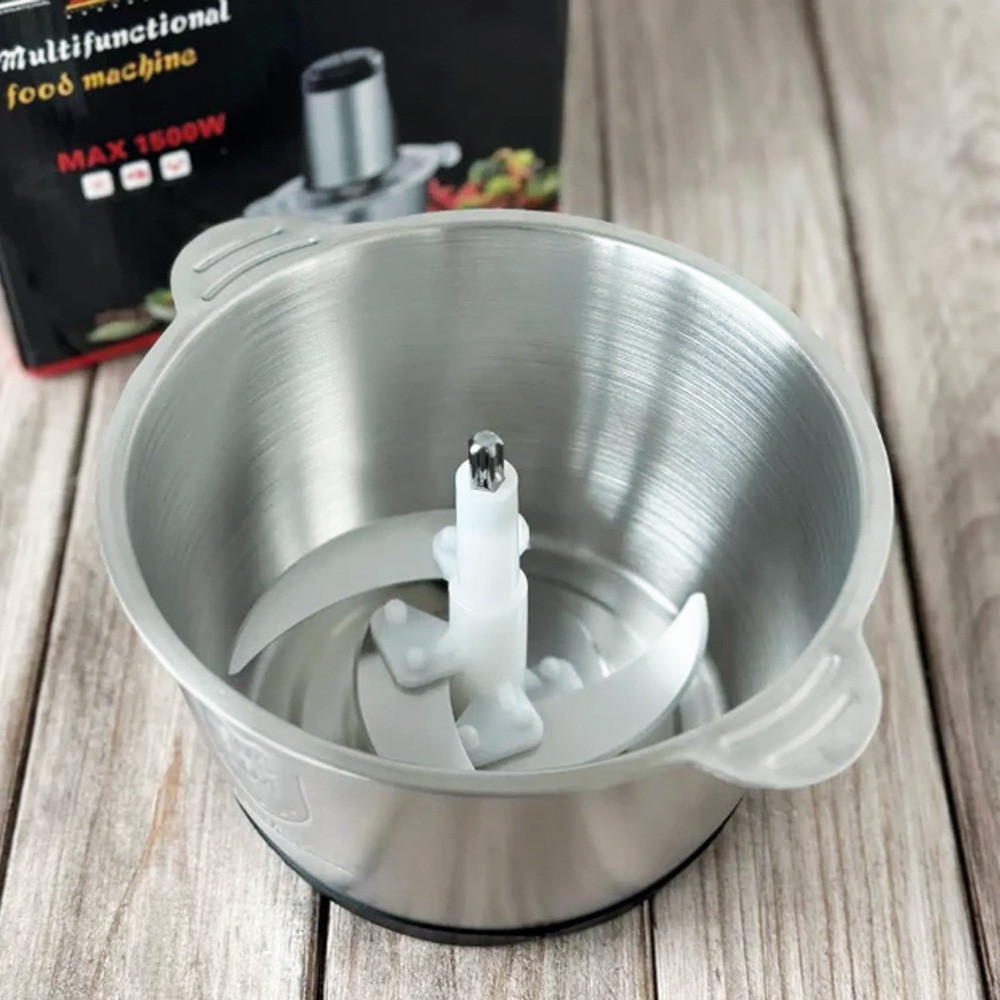 Кухонный измельчитель с металлической чашей 2л, 1500Вт, Zepline ZP-051 / Электрический блендер-чоппер Киев - изображение 8