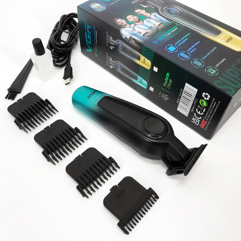 Машинка для стрижки волос с мотором VGR, Электрическая аккумуляторная машинка для стрижки QX-54 Львов - изображение 1