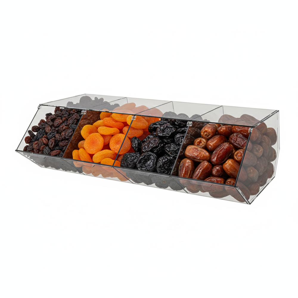 Диспенсер EKOSTAR для мармеладів, снеків, горіхів 4 комірки Київ - фото 1