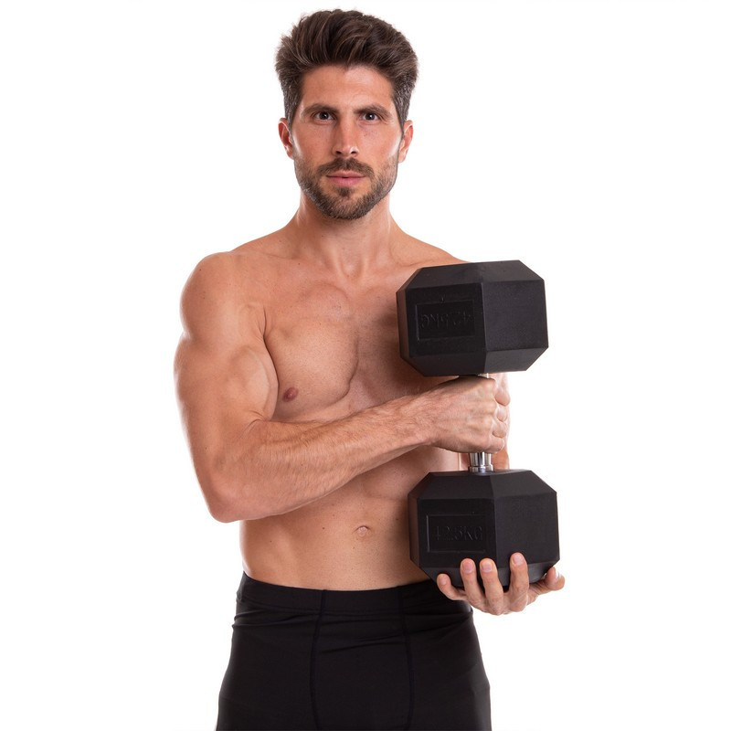 Гантель 42.5 кг суцільна шестигранна Zelart-2679-42_5 Київ - фото 5