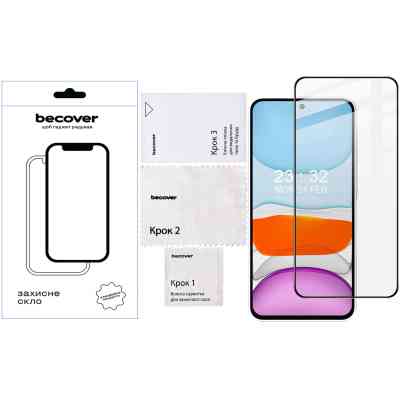 Стекло защитное BeCover Samsung Galaxy A56 SM-A566 Black (712887) Винница