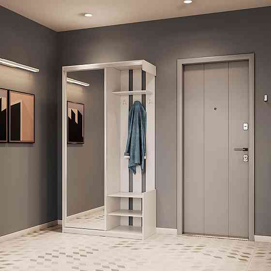 Прихожая с зеркалом Doros City One Door 110х45х210 см Белый (DRS-011404) Днепр