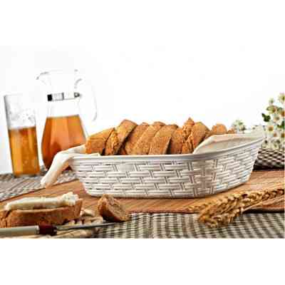 Хлібниця Irak Plastik 2,5 л під ротанг пудрова (6663) Вінниця