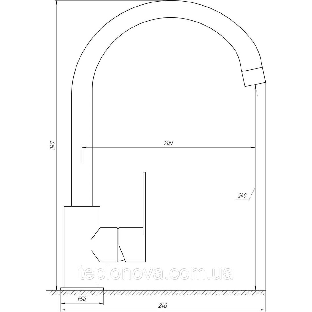 Смеситель для кухни TOPAZ BARTS TB 07403-H36-W Черновцы - изображение 3