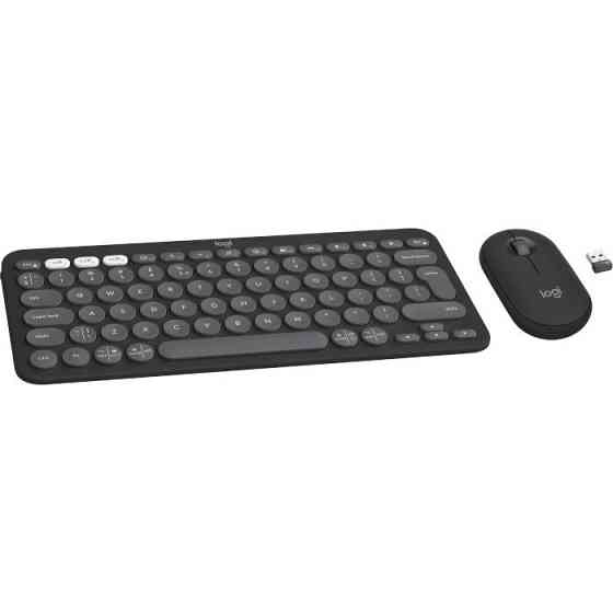 Комплект бездротовий (клавіатура, миша) Logitech Pebble 2 Combo Graphite (920-012239) Чорний Харків