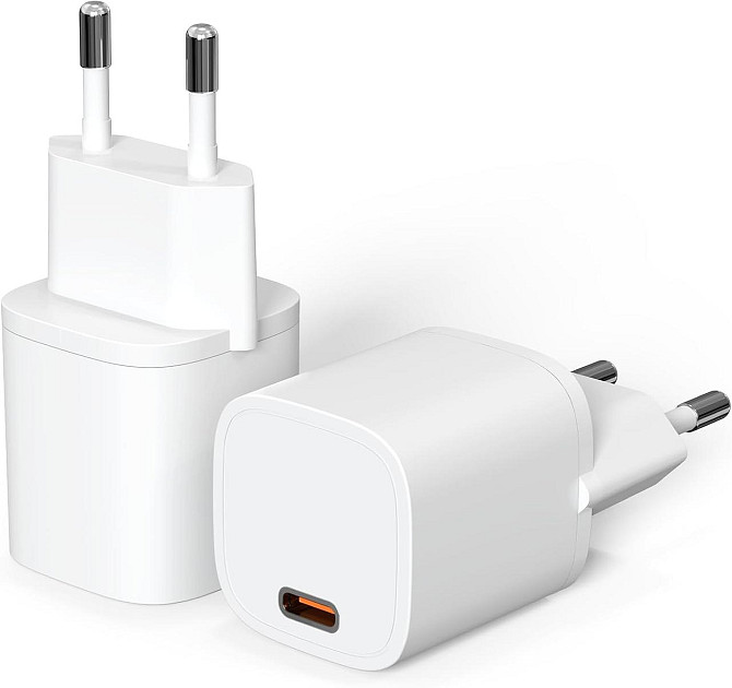Зарядний пристрій USB-C 33W PD3.0, набір 2 шт, блок живлення для швидкої зарядки телефону, адаптер у Київ - фото 1
