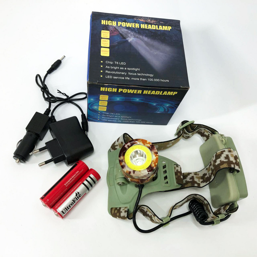 Фонарик диодный налобный, Фонарь для спасателей на голову, Фонарик налобник, Фонарь на голову для бега OJ-43 Львов - изображение 2