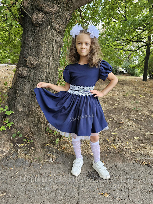 Красивое школьное платье с кружевом 116-134 Кривой Рог - изображение 9