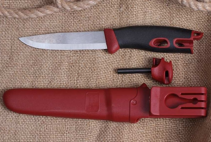 Туристичний Ніж з крісалом Morakniv "Companion Spark" Red (13571) Неіржавка сталь Нововолинськ - фото 3