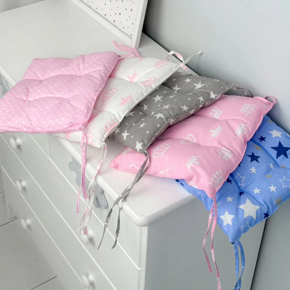 Подушка мягкая для детского стульчик 23х28, серая Белый Киев - изображение 3