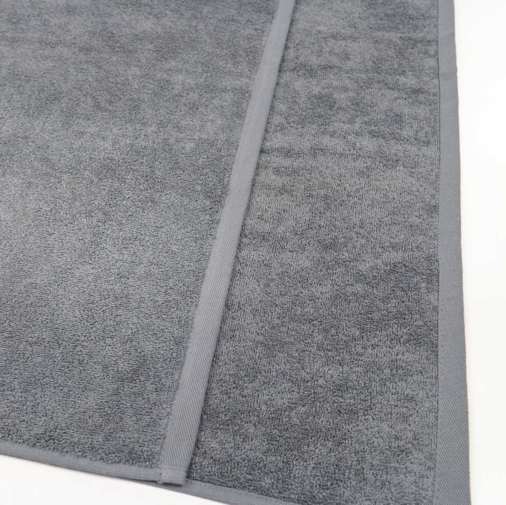 Большое банное полотенце махровое GM Textile 100х150см 400г/м2 (Серый) Сумы - изображение 4