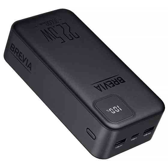 Повербанк (Power Bank) Brevia 30000mAh 22,5W Li-Pol, LCD черный Львов
