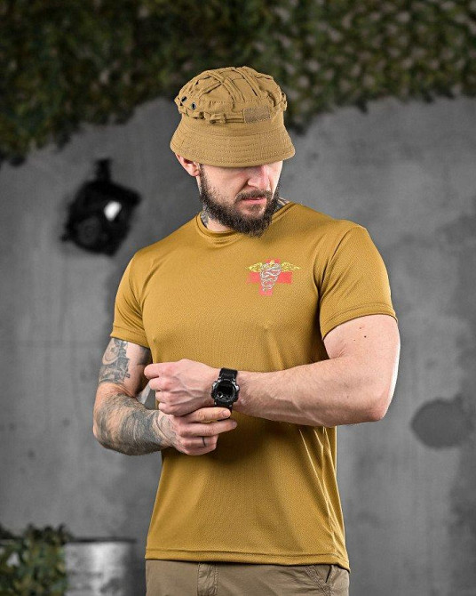 Тактична потовідвідна футболка кайот ВТ6735 Одеса - фото 3