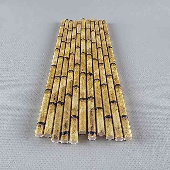 Соломка трубочка бумажная Ø 5 мм 20 см 