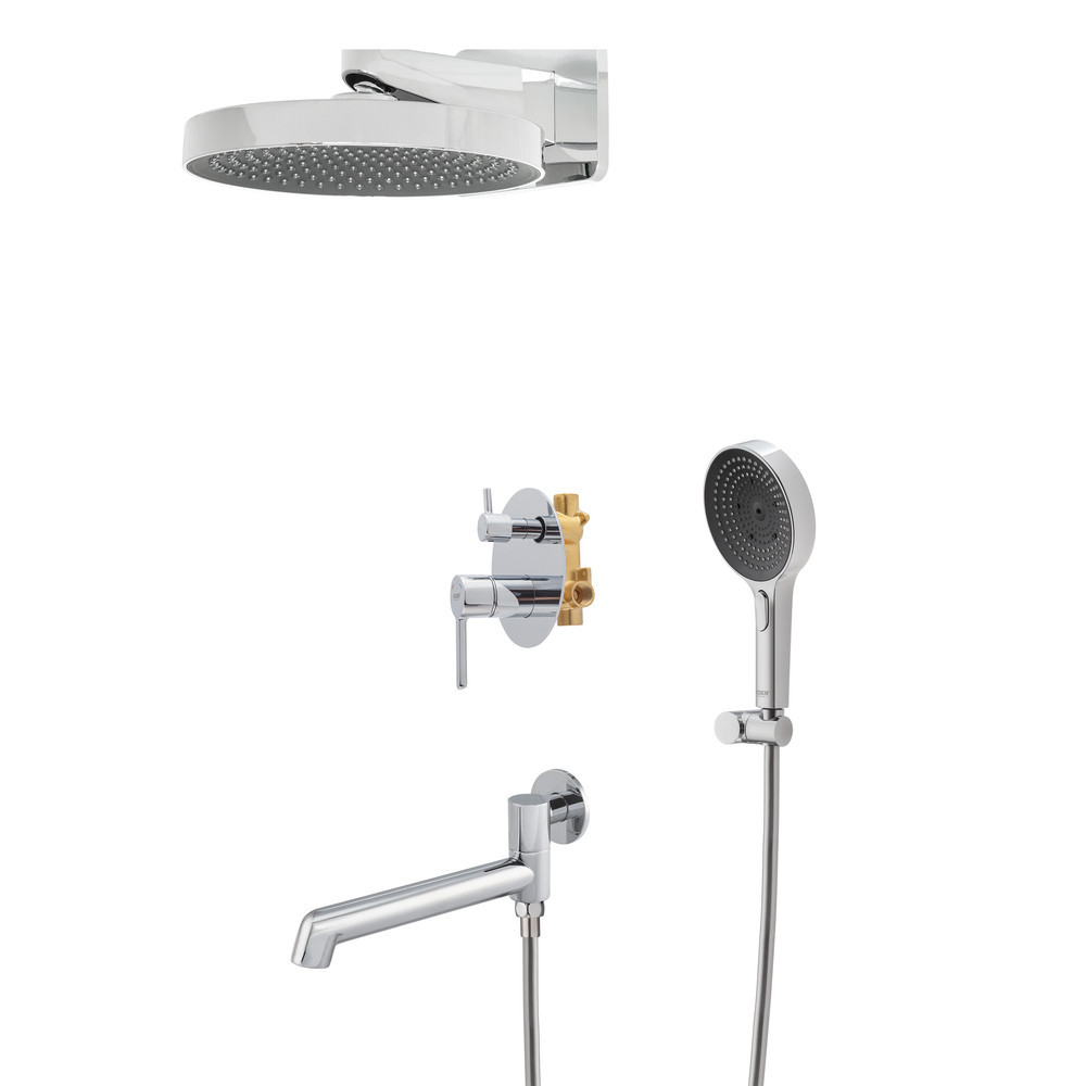 Вбудована душова система Koer KB-66029-01 3 функції, колір хром (KR5483) Київ - фото 4