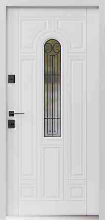 Двері вхідні SARMAK Елегант термо Лучія дерев'яна панель ArWood RAL 7016 860х2040 мм Київ