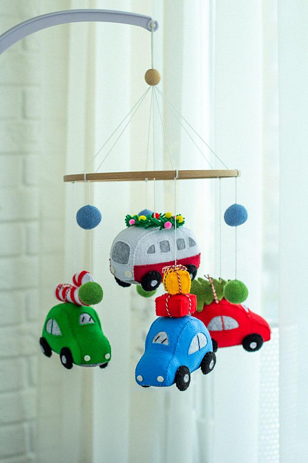 Дитячий мобіль на ліжечко «Новорічний» Київ - фото 3