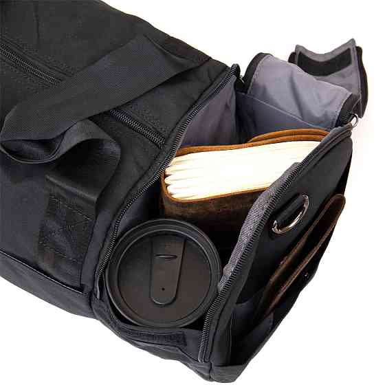 Спортивная сумка текстильная Vintage 20640 Черная Киев