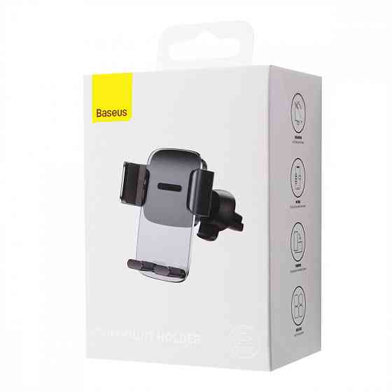 Держатель телефона автомобильный Baseus Easy Control Clamp Air Outlet Version черный Львов