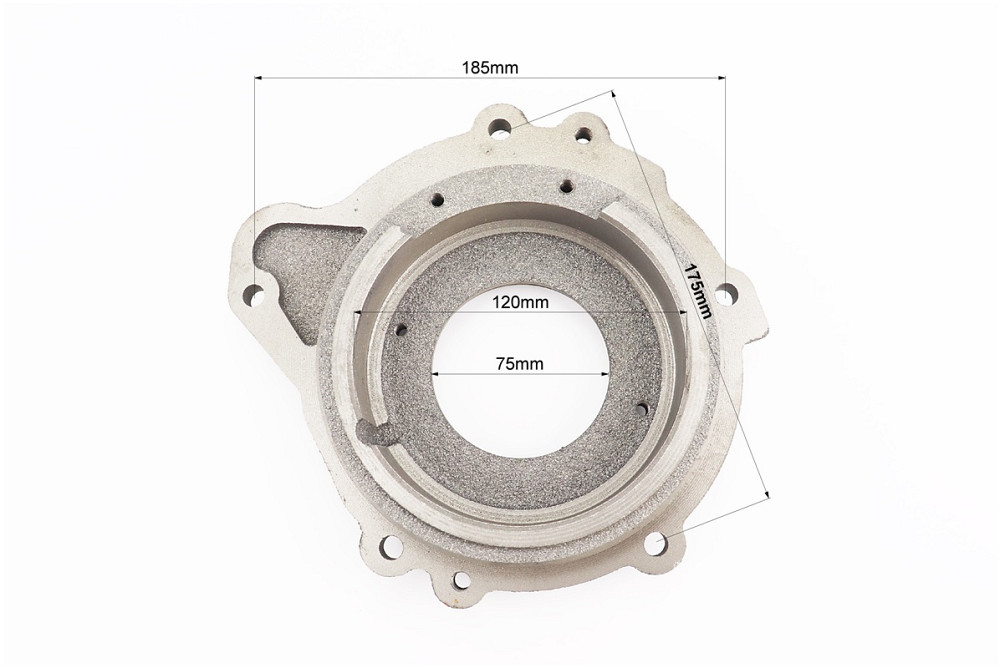 Кришка блока двигуна ліва (з боку маховика) 5отв. R190N/195NM Тип 2 Київ - фото 3