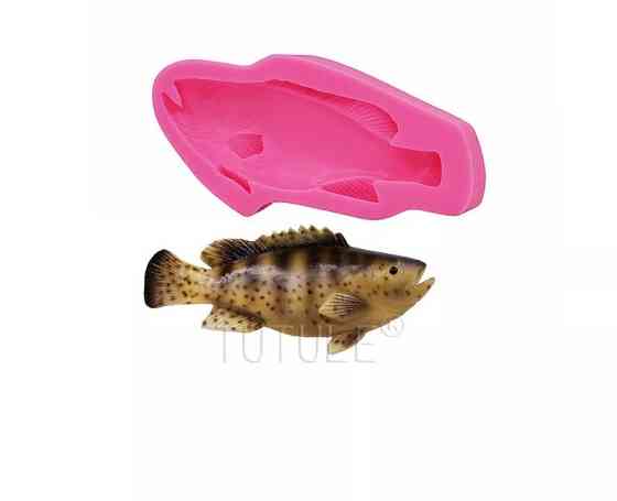 Молд силіконовий риба 94 на 46 мм рожевий Київ
