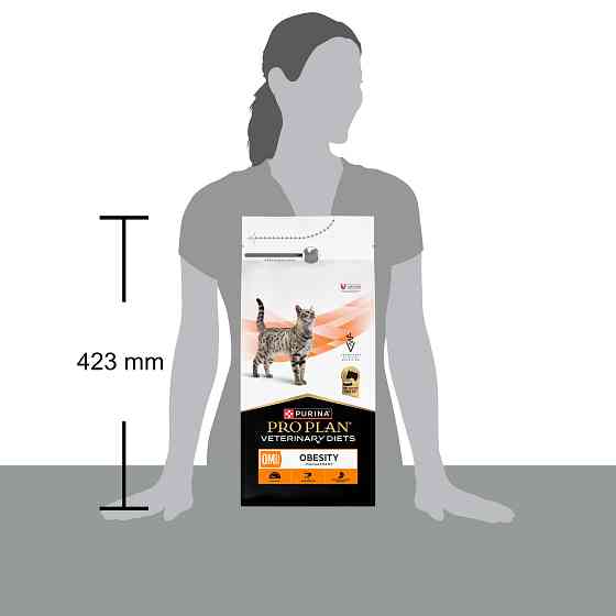 Сухий дієтичний корм PRO PLAN VETERINARY DIETS OM Obesity Management St/Ox для дорослих котів для зниження надмірної маси тіла, з куркою, 1.5 кг Київ