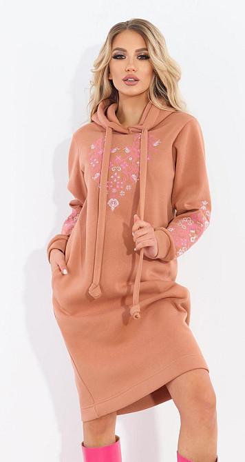 Тепле плаття з вишивкою (42-44) Київ - фото 1