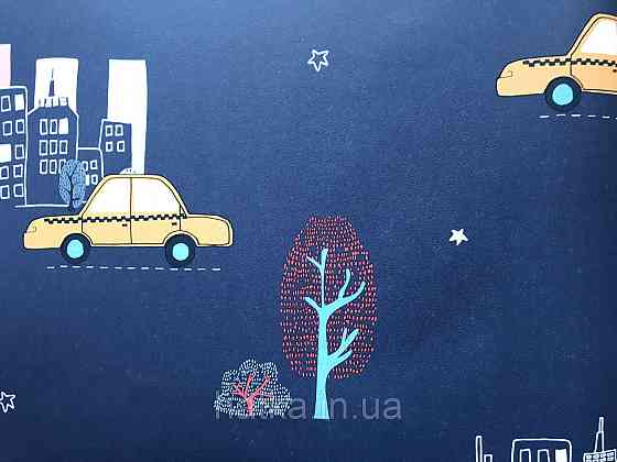 Шпалери флізелінові Decoprint 21108 Sweet Dreams дитячі сині машини зірки 0,53x10,05 м Київ