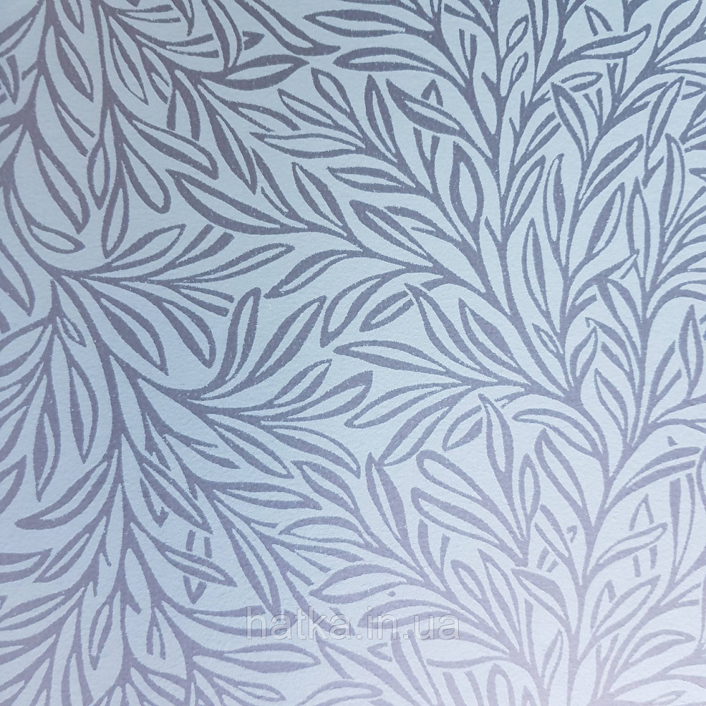 Шпалери флізелінові екологічно чисті Rasch Salisbury 0.53х10 листя гілки маленькі чорні на темно сірому Київ - фото 3