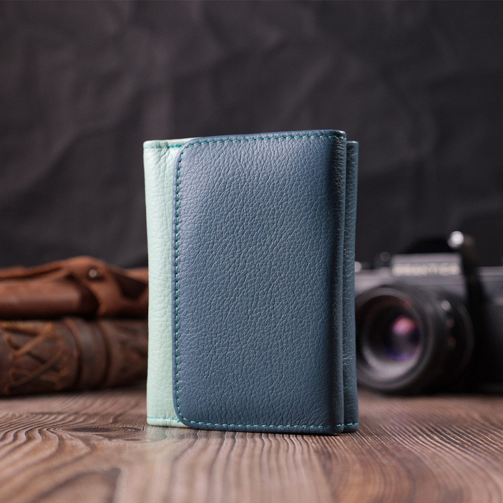 Красочный женский кошелек из натуральной кожи ST Leather 22493 Разноцветный Киев - изображение 9