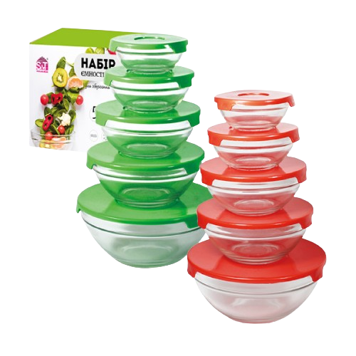 Набір салатників 5 предметів (120/200/310/440/840мл) 6014 S&T Житомир - фото 1