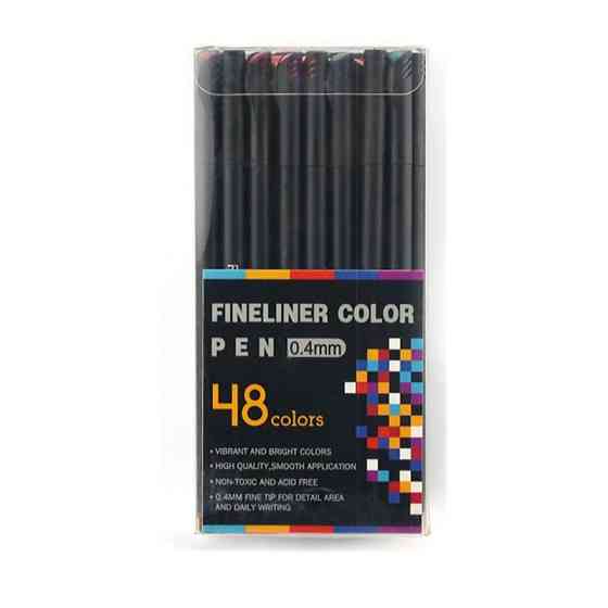 Набір різнокольорових лінерів Fineliner Color 48 кольорів, професійний набір лінерів для скетчів та малювання Кам'янець-Подільський