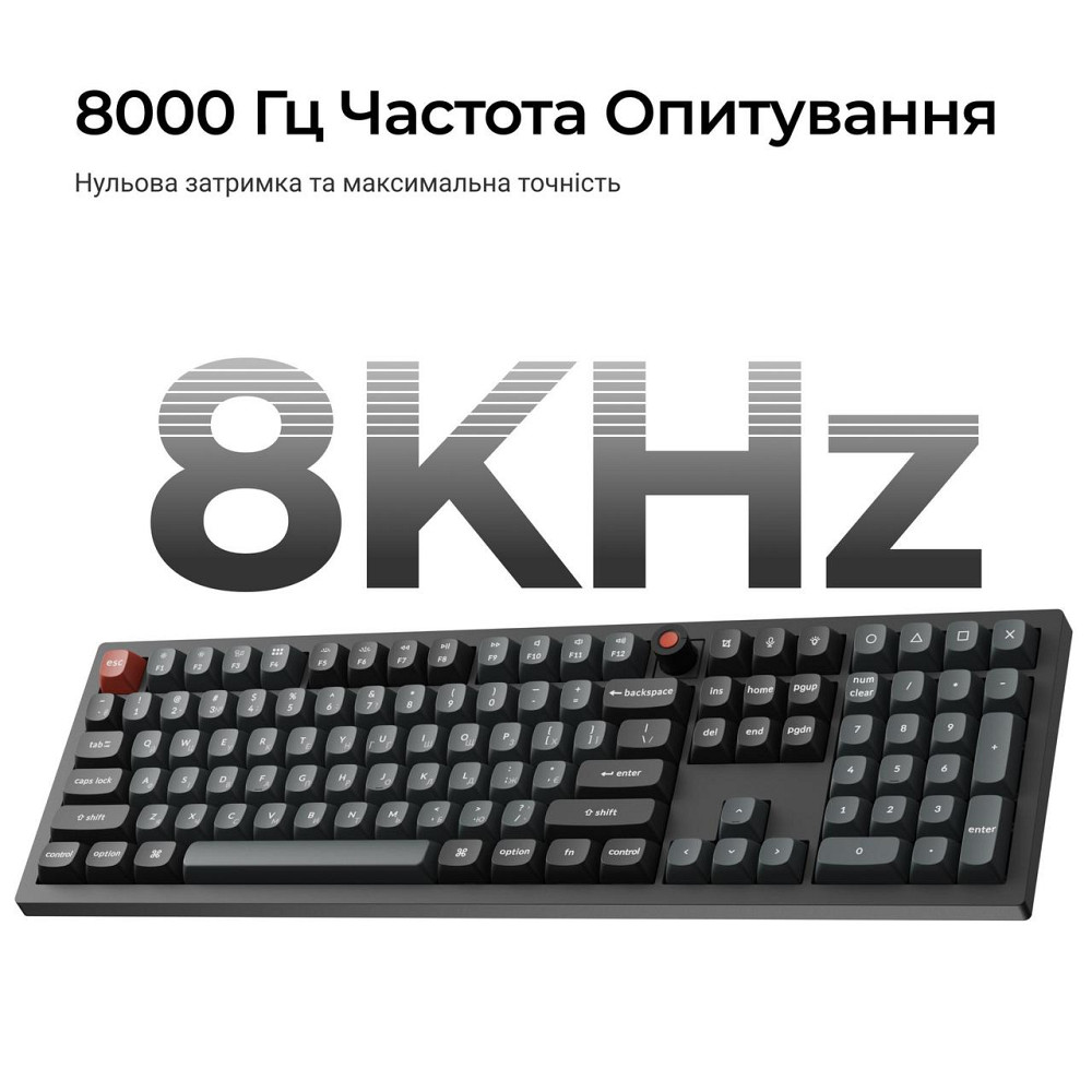 Клавіатура Keychron V6 8K Keychron Super Red Switch Black RGB (V6W-D1-UA) ( 23988 ) Харьков - изображение 10