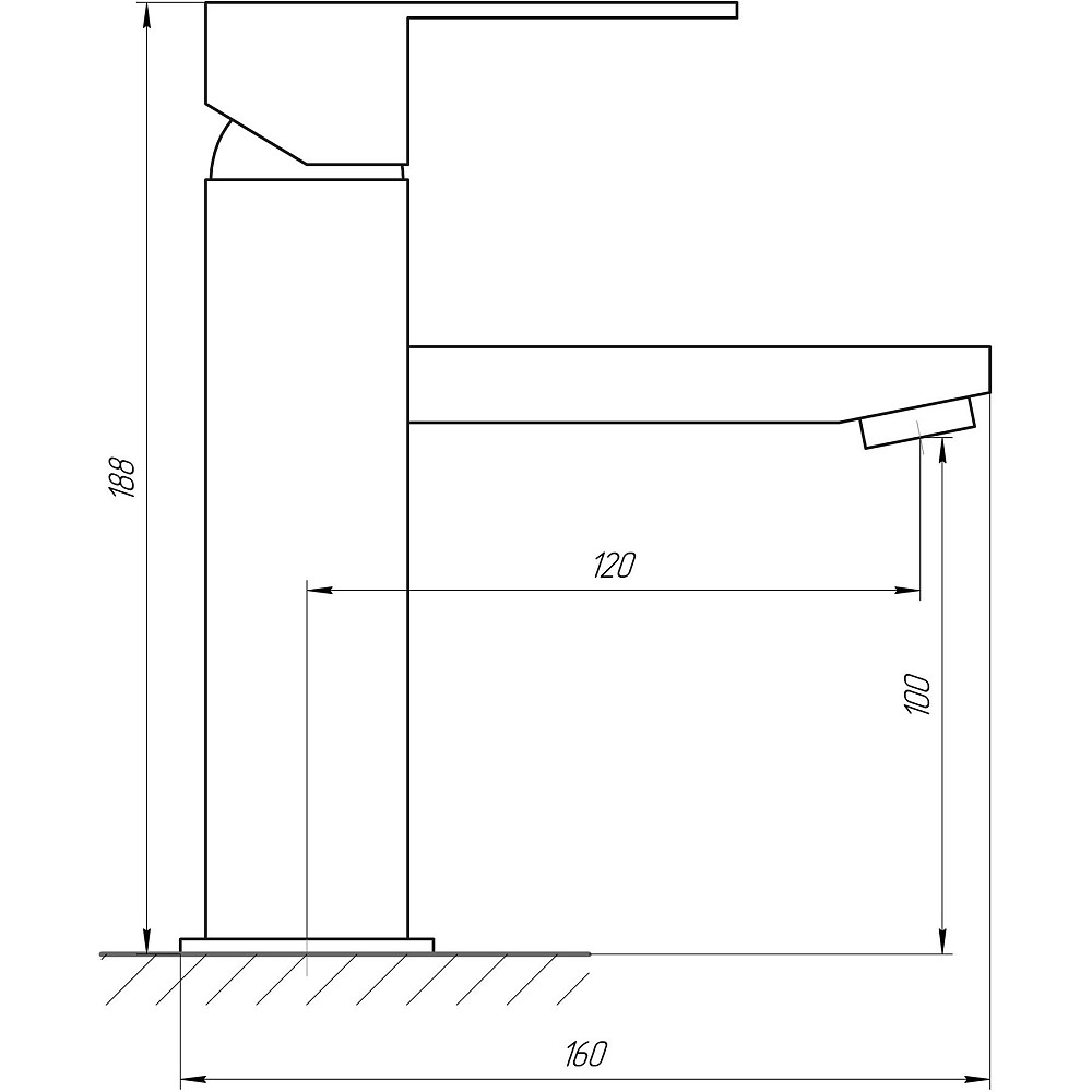Змішувач для умивальника Globus Lux SICILIA SBQ-101-BB Тернопіль - фото 4