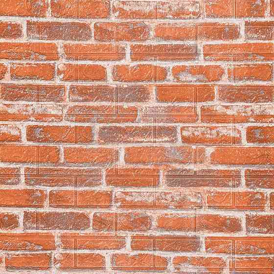 Самоклеющаяся 3D панель 3080х700х3мм Рыжий Екатеринославский Кирпич SW-00001762 Днепр
