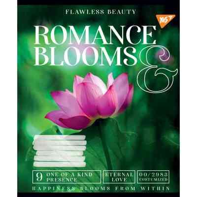 Зошит Yes А5 Romance blooms 48 аркушів, лінія (766460) Вінниця