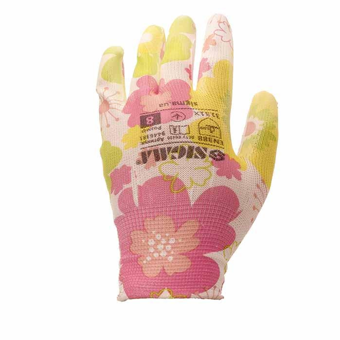 Перчатки с ПУ покрытием (белые, манжет) SIGMA (9446381) Ровно - изображение 3