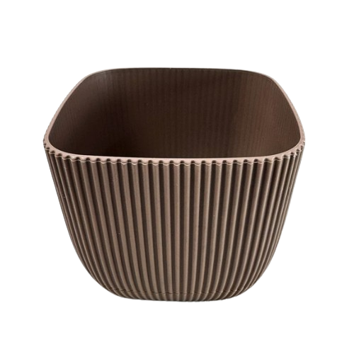 Вазон Mergan 1,8л квадратний коричневий ELIF Житомир - изображение 4